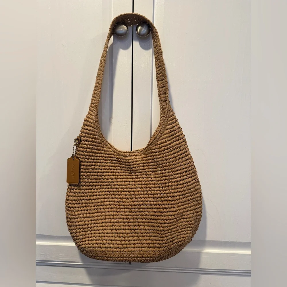 Coach Brooklyn Shoulder Bag woven…28 - Picture 2 of 4